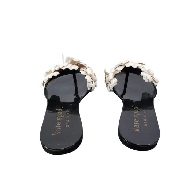 Kate Spade Women's Black / White Floral Sandals US Sz 9 - Picture 4 of 7